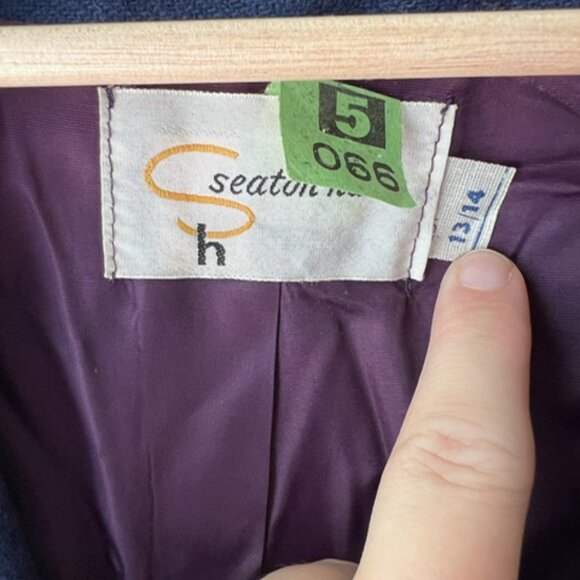 VTG Women's Blazer Royal Blue Size 13/14 - Picture 3 of 9